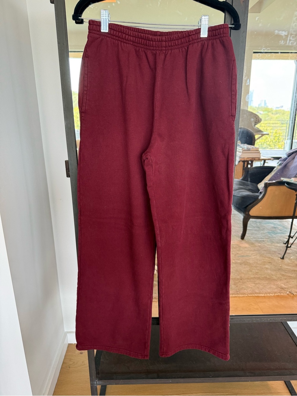 Brandy Melville Sweat Pants in Deep Wine